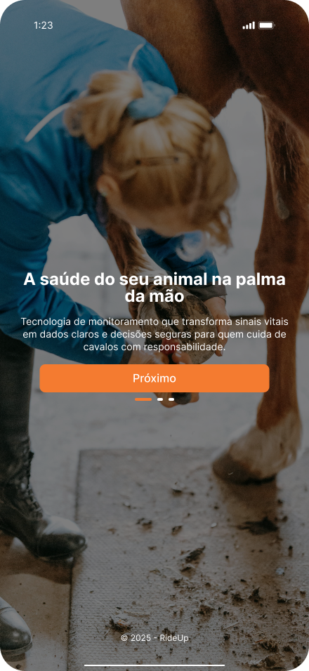 Onboarding — a saúde do animal na palma da mão