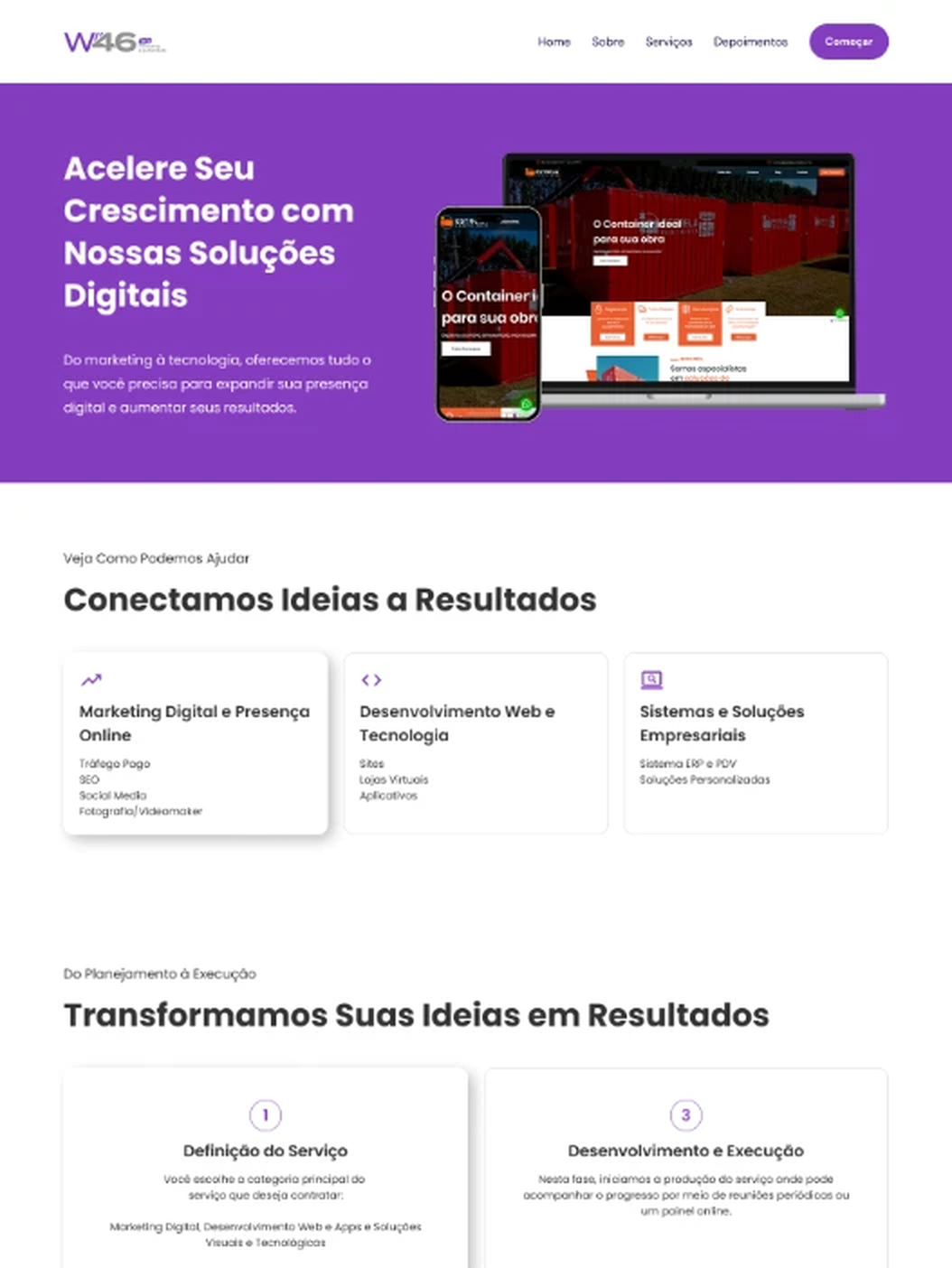 Capa do projeto W46