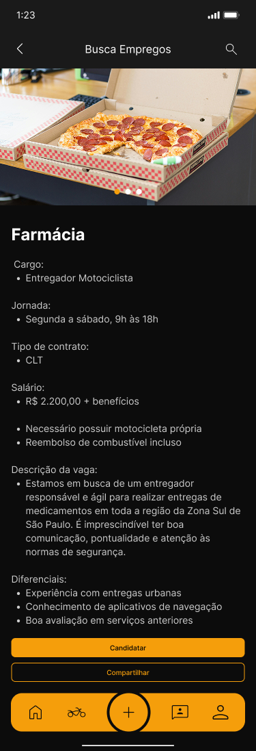 Empregos — vagas por cidade, vínculo e turno