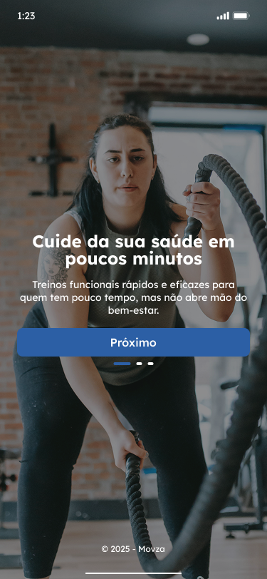 Onboarding — cuide da sua saúde em poucos minutos